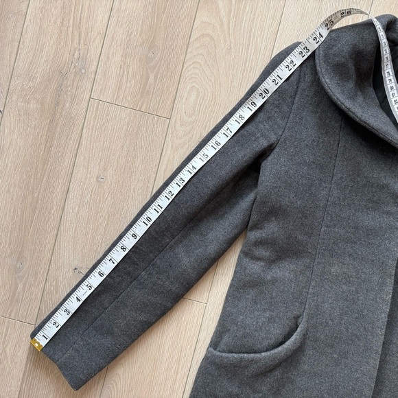 Aritzia Wilfred Cocoon Coat Virgin Wool & Cashmere Blend in Slate Gray Size XXS - Picture 10 of 16
